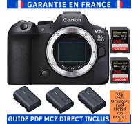 Canon EOS R6 Mark II + 2 SanDisk 256GB Extreme PRO UHS-II 300 MB/s + 3 Canon LP-E6NH + Guide PDF MCZ DIRECT '20 TECHNIQUES POUR RÉUSSIR VOS PHOTOS