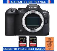 Canon EOS R6 Mark II + 2 SanDisk 32GB Extreme PRO UHS-II SDXC 300 MB/s + Guide PDF MCZ DIRECT '20 TECHNIQUES POUR RÉUSSIR VOS PHOTOS