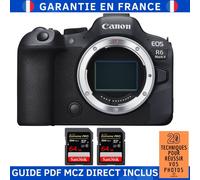 Canon EOS R6 Mark II + 2 SanDisk 64GB Extreme PRO UHS-II SDXC 300 MB/s + Guide PDF MCZ DIRECT '20 TECHNIQUES POUR RÉUSSIR VOS PHOTOS