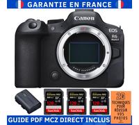 Canon EOS R6 Mark II + 3 SanDisk 128GB Extreme PRO UHS-II 300 MB/s + 1 Canon LP-E6NH + Guide PDF MCZ DIRECT '20 TECHNIQUES POUR RÉUSSIR VOS PHOTOS