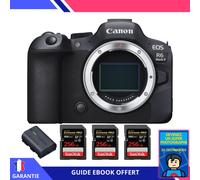 Canon EOS R6 Mark II + 3 SanDisk 256GB Extreme PRO UHS-II 300 MB/s + 1 Canon LP-E6NH + Ebook ""Devenez Un Super Photographe"" - Appareil hybride Canon