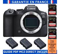 Canon EOS R6 Mark II + 3 SanDisk 256GB Extreme PRO UHS-II 300 MB/s + 3 Canon LP-E6NH + Guide PDF MCZ DIRECT '20 TECHNIQUES POUR RÉUSSIR VOS PHOTOS