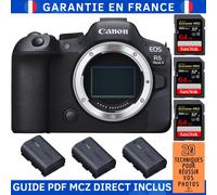 Canon EOS R6 Mark II + 3 SanDisk 64GB Extreme PRO UHS-II 300 MB/s + 3 Canon LP-E6NH + Guide PDF MCZ DIRECT '20 TECHNIQUES POUR RÉUSSIR VOS PHOTOS