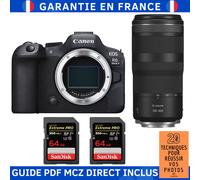 Canon EOS R6 Mark II + RF 100-400mm f/5.6-8 IS USM + 2 SanDisk 64GB Extreme PRO UHS-II SDXC 300 MB/s + Guide PDF MCZ DIRECT '20 TECHNIQUES POUR RÉUSSIR VOS PHOTOS