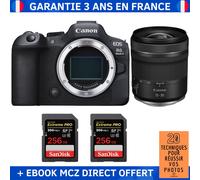 Canon EOS R6 Mark II + RF 15-30mm f/4.5-6.3 IS STM + 2 SanDisk 256GB Extreme PRO UHS-II SDXC 300 MB/s + Ebook '20 Techniques pour Réussir vos Photos' - Appareil Photo Hybride