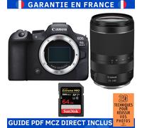 Canon EOS R6 Mark II + RF 24-240mm f/4-6.3 IS USM + 1 SanDisk 64GB Extreme PRO UHS-II SDXC 300 MB/s + Guide PDF MCZ DIRECT '20 TECHNIQUES POUR RÉUSSIR VOS PHOTOS