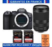 Canon EOS R6 Mark II + RF 24-240mm f/4-6.3 IS USM + 2 SanDisk 128GB Extreme PRO UHS-II SDXC 300 MB/s + Guide PDF MCZ DIRECT '20 TECHNIQUES POUR RÉUSSIR VOS PHOTOS