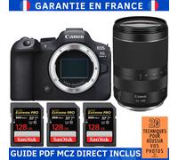 Canon EOS R6 Mark II + RF 24-240mm f/4-6.3 IS USM + 3 SanDisk 128GB Extreme PRO UHS-II SDXC 300 MB/s + Guide PDF MCZ DIRECT '20 TECHNIQUES POUR RÉUSSIR VOS PHOTOS