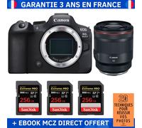 Canon EOS R6 Mark II + RF 50mm f/1.2 L USM + 3 SanDisk 256GB Extreme PRO UHS-II SDXC 300 MB/s + Ebook '20 Techniques pour Réussir vos Photos' - Appareil Photo Hybride