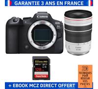 Canon EOS R6 Mark II + RF 70-200mm f/4 L IS USM + 1 SanDisk 128GB Extreme PRO UHS-II SDXC 300 MB/s + Ebook '20 Techniques pour Réussir vos Photos' - Appareil Photo Hybride