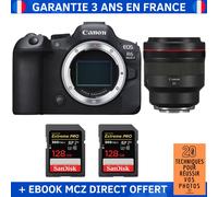 Canon EOS R6 Mark II + RF 85mm f/1.2 L USM + 2 SanDisk 128GB Extreme PRO UHS-II SDXC 300 MB/s + Ebook '20 Techniques pour Réussir vos Photos' - Appareil Photo Hybride