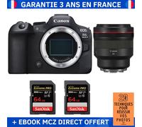 Canon EOS R6 Mark II + RF 85mm f/1.2 L USM + 2 SanDisk 64GB Extreme PRO UHS-II SDXC 300 MB/s + Ebook '20 Techniques pour Réussir vos Photos' - Appareil Photo Hybride
