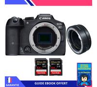Canon EOS R7 + EF-EOS R + 2 SanDisk 64GB Extreme PRO UHS-II SDXC 300 MB/s + Ebook 'Devenez Un Super Photographe' - Hybride Canon