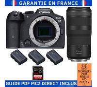 Canon EOS R7 + RF 100-400mm IS + 1 SanDisk 128GB Extreme PRO UHS-II SDXC 300 MB/s + 3 Canon LP-E6NH + Guide PDF MCZ DIRECT '20 TECHNIQUES POUR RÉUSSIR VOS PHOTOS