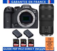 Canon EOS R7 + RF 100-400mm IS + 3 SanDisk 32GB Extreme PRO UHS-II SDXC 300 MB/s + 2 Canon LP-E6NH + Guide PDF MCZ DIRECT '20 TECHNIQUES POUR RÉUSSIR VOS PHOTOS