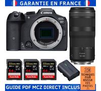 Canon EOS R7 + RF 100-400mm IS + 3 SanDisk 64GB Extreme PRO UHS-II SDXC 300 MB/s + 1 Canon LP-E6NH + Guide PDF MCZ DIRECT '20 TECHNIQUES POUR RÉUSSIR VOS PHOTOS