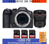 Canon EOS R7 + RF 14-35mm F4 L IS USM + 3 SanDisk 32GB Extreme PRO UHS-II SDXC 300 MB/s + Guide PDF ""20 techniques pour r?ussir vos photos
