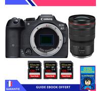 Canon EOS R7 + RF 15-35mm F2.8 L IS USM + 3 SanDisk 128GB Extreme PRO UHS-II SDXC 300 MB/s + Ebook 'Devenez Un Super Photographe' - Hybride Canon