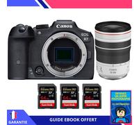 Canon EOS R7 + RF 70-200mm F4 L IS USM + 3 SanDisk 64GB Extreme PRO UHS-II SDXC 300 MB/s + Ebook 'Devenez Un Super Photographe' - Hybride Canon