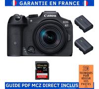 Canon EOS R7 + RF-S 18-150mm STM + 1 SanDisk 64GB Extreme PRO UHS-II SDXC 300 MB/s + 2 Canon LP-E6NH + Guide PDF MCZ DIRECT '20 TECHNIQUES POUR RÉUSSIR VOS PHOTOS