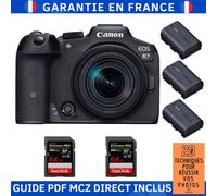 Canon EOS R7 + RF-S 18-150mm STM + 2 SanDisk 64GB Extreme PRO UHS-II SDXC 300 MB/s + 3 Canon LP-E6NH + Guide PDF MCZ DIRECT '20 TECHNIQUES POUR RÉUSSIR VOS PHOTOS
