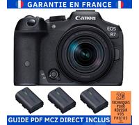 Canon EOS R7 + RF-S 18-150mm STM + 3 Canon LP-E6NH + Guide PDF MCZ DIRECT '20 TECHNIQUES POUR RÉUSSIR VOS PHOTOS