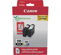 Canon PG-595 / CL-586 photo value pack - Noir + 3 couleurs - Cartouche d'encre - Multipack
