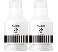Canon GI-56 PGBK Bouteille d'encre, pour imprimante Jet d'encre MAXIFY, Noire (Lot de 2)