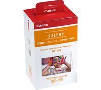 Canon Jeu d'encre couleur et de papier au format 100 x 148 mm RP-108, 108 feuilles, Encre à sublimation thermique, Value pack 8568B001