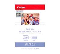 Canon Jeu d'encre couleur et de papier au format 54 x 86 mm KP-36IP, 36 feuilles