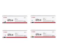Canon Kit de Toners 075h Noir, Cyan, Magenta et Jaune Haute capacité XL (Multipack) pour imprimantes i-SENSYS LBP646Cdw, LBP647Cdw, MF664Cdw et MF667Cdw