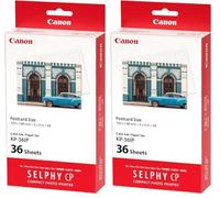 Canon KP-36IP Kit 36 Impressions (Papier + Encre) Format Carte Postale 10 x 14,8 cm pour SELPHY CP1300, CP1200, CP1000, CP900, CP910, CP820, CP810, CP800, CP790, CP780 (Lot de 2)