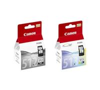 Canon Lot de 2 cartouches d'encre Noir PG512 et Couleur CL513 pour imprimante Pixma MX330
