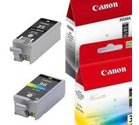 Canon Lot de 2 cartouches d'encre pour CLI-36 (couleur = 13 mL + noir = 9,3 mL)