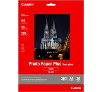 Canon Lot de 20 feuilles de papier jet d'encre SG-201 A4 260 g/m² Blanc satiné