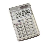 Canon Calculatrice de poche LS-10TEG 10 chiffres, panneau solaire et pile, Noir