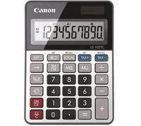 Canon Calculatrice de bureau LS-102TC – 10 chiffres – Noir et argent