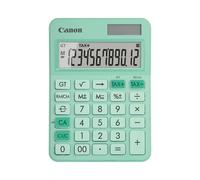Canon LS-125KB Calculatrice de Bureau 12 chiffres, LCD, Calcul Taxe, Alimentation Solaire/LR44, Extinction Auto, Vert, 106x147x25mm, 116g