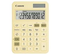 Canon LS-125KB-PYL Calculatrice de poche jaune pastel Ecran: 12 à pile(s), solaire (l x H x P) 106 x 25 x 147 mm