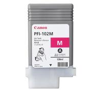 Canon LUCIA PFI-102 M - 130 ml - magenta - originale - réservoir d'encre - pour imagePROGRAF iPF500, iPF510, IPF600, iPF605, iPF610, iPF700, iPF710, iPF720, LP17, LP24