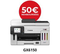 Canon Maxify GX6150 MegaTank imprimante multifonction 3 en 1 jet d'encre couleur A4 à réservoirs d'encre - Wifi, réseau, usb