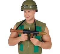 Canon militaire de carnaval Arme de fête créative 50 cm Accessoires de déguisement Aventure Simulation Carnaval Accessoires fun Equipement fantaisie Jeu de rôle, Couleur : Marron