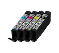 Canon Multipack Cartouches CLI-581 BK/C/M/Y : Pigment Noir 5.6ml + Couleurs 3x5.6ml ChromaLife100, Compatibilité PIXMA TS Series