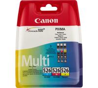 Canon Multipack de cartouches d'encre couleur CLI-526 C/M/Y