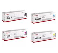 Canon Original 069 H High Capacity Toner Multipack Set Noir, Cyan, Magenta, Jaune, Compatible avec i-SENSYS MF752Cdw, MF754Cdw, LBP673Cdw