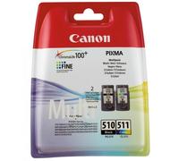 Canon Multipack de cartouches d'encre PG-510/CL-511 BK/C/M/Y