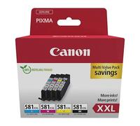 Canon Pack CLI 581 XXL cartouche haute capacité 4 couleurs pour imprimante jet d'encre