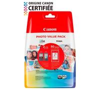 Coffret Canon Photo Cube incluant des cartouches d'encre PG-540 et CL-541 et du papier photo glacé Extra II PP-201 13 × 13 cm (40 feuilles)