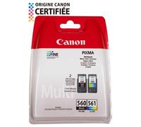 Canon PG-560 / CL-561 cartouche d'encre 2 pièce(s) Original Rendement standard Noir, Cyan, Magenta, Jaune