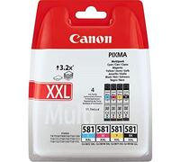 CANON Pack de 4 cartouches d'encre CLI-581 XXL tres grande capacité Noir/Cyan/Magenta/Jaune (CLI581XXL)